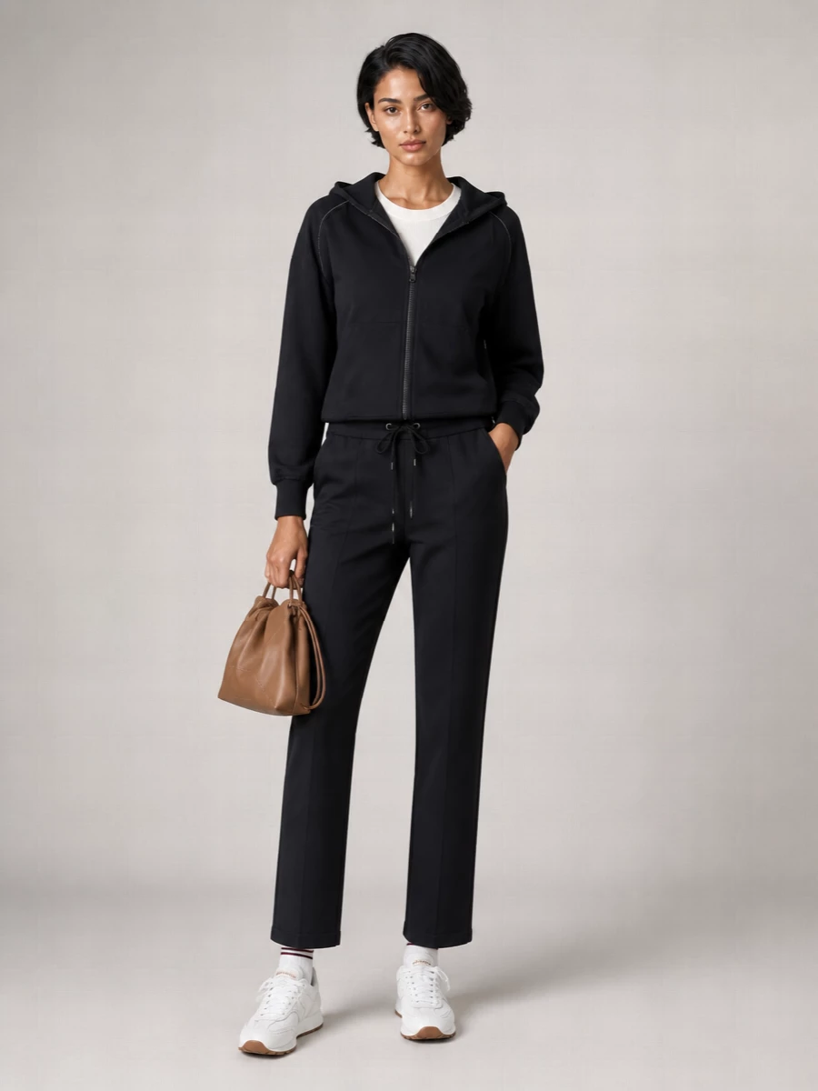Brunello Cucinelli Drawstring Waist Straight Leg Trousers