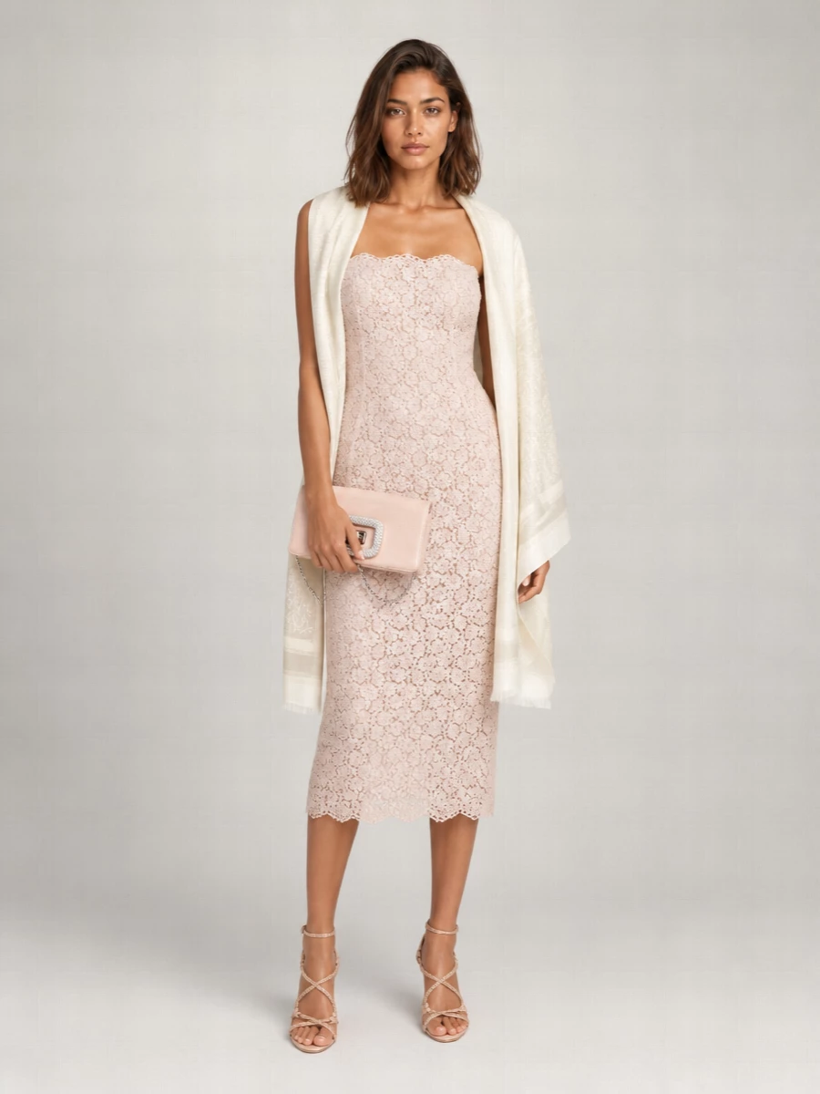 Ermanno Scervino Lace Midi Dress