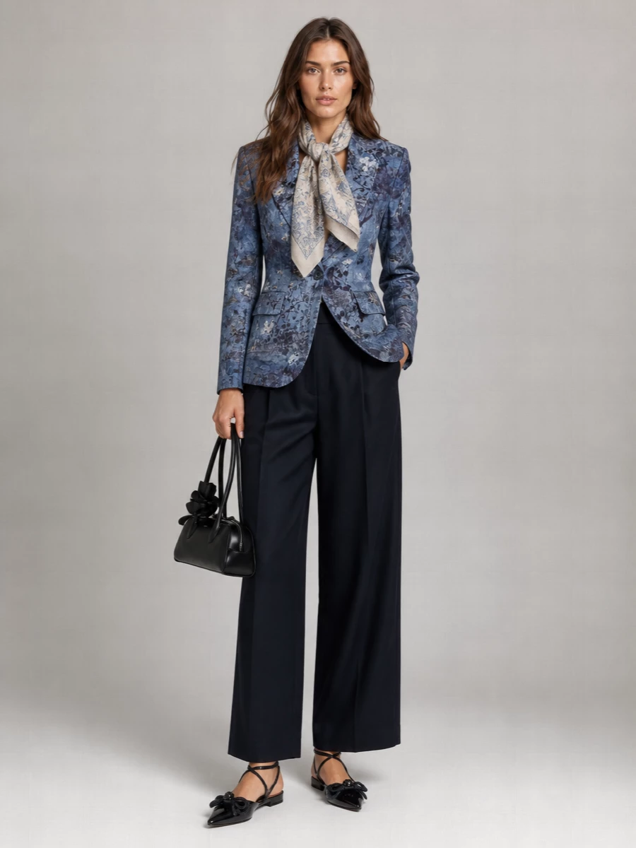 Pierre Louise Mascia Silk Blazer