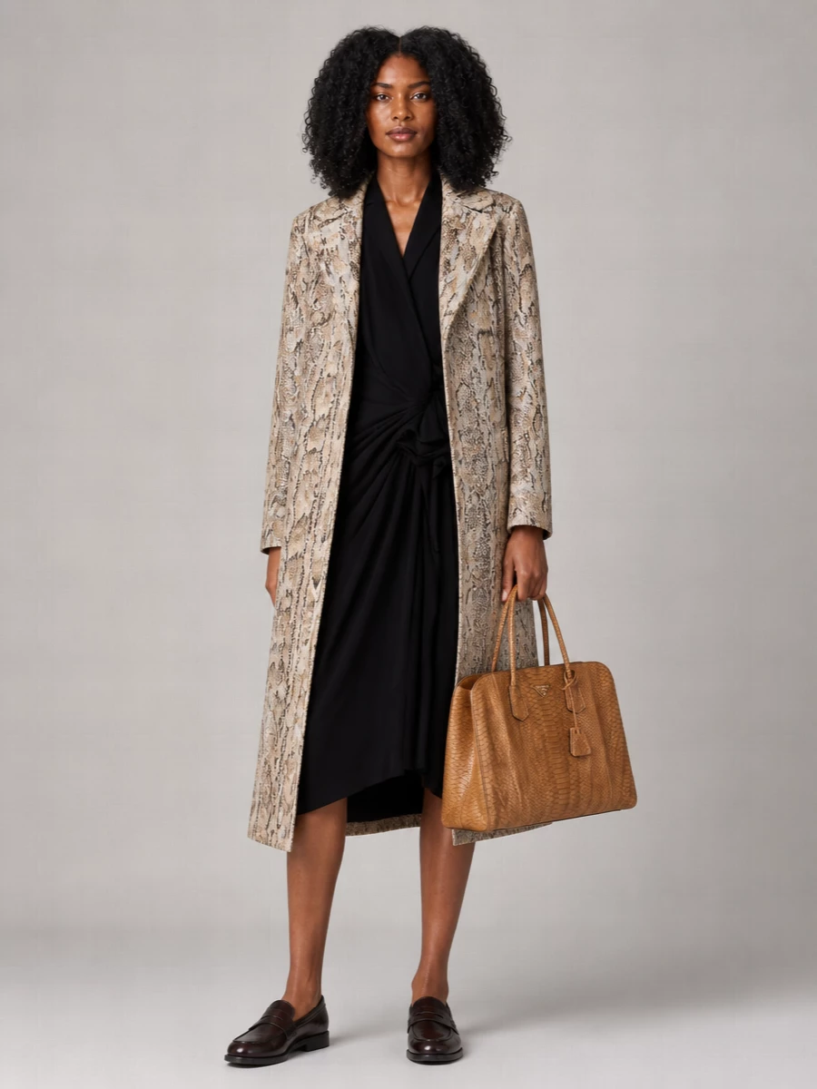 Prada Na Python Leather Shoulder Bag
