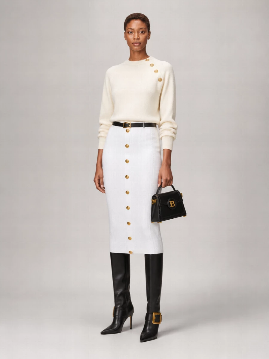 Balmain Cashmere Crewneck Sweater