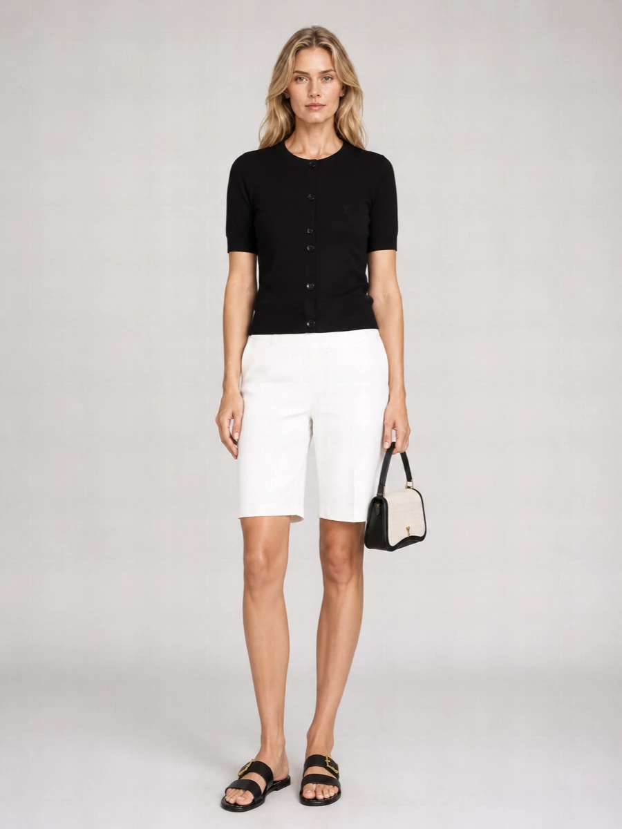 Ami Paris Leather Buckle Sandals