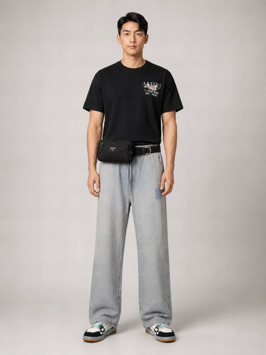 Amiri Printed Cotton T-Shirt