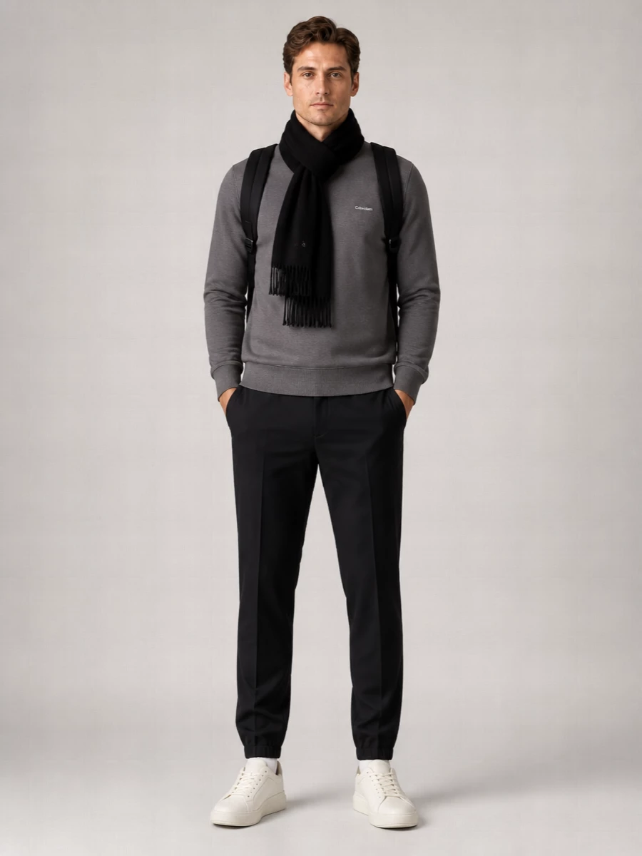 Calvin Klein Cotton Long-Sleeve Crew-Neck T-Shirt