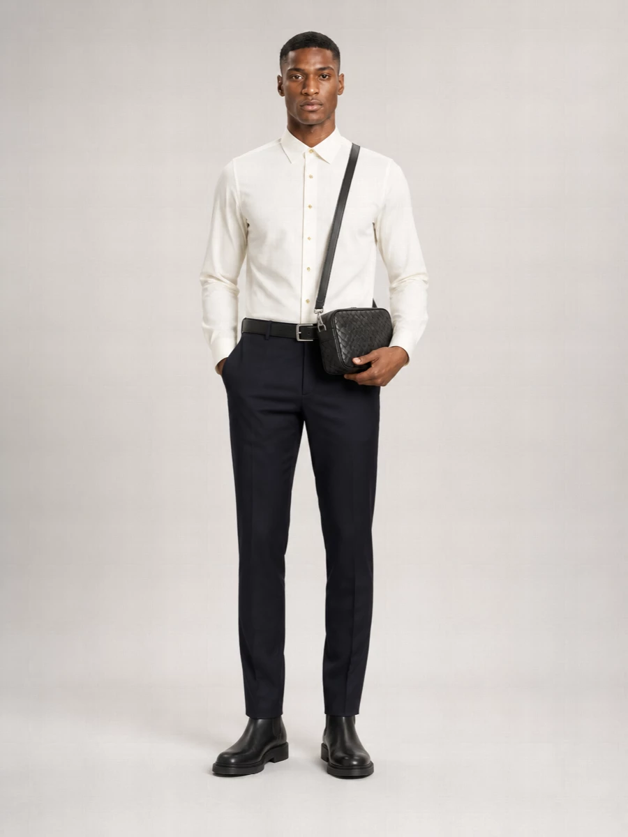 Bottega Veneta Wool Straight-Leg Trousers