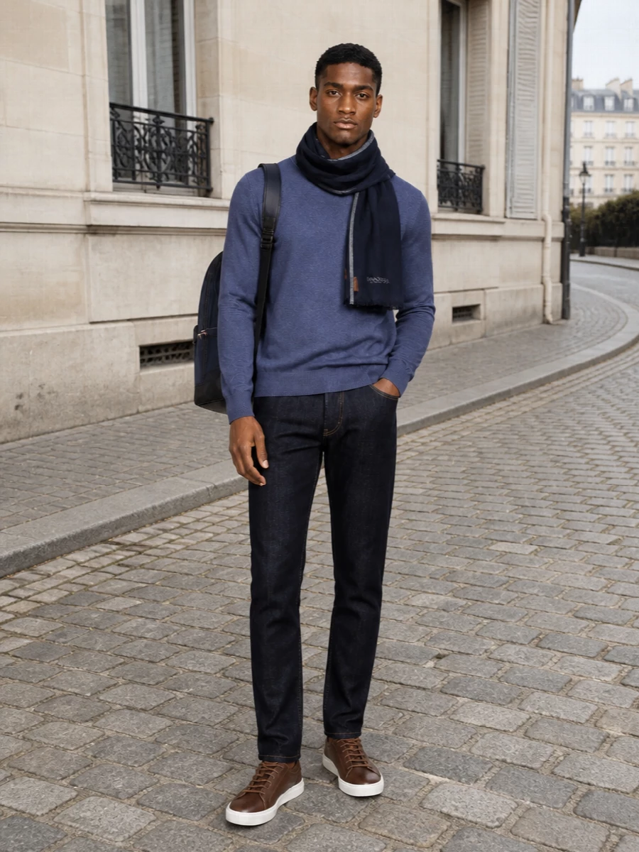 Timberland sweater prada dark jeans outfit