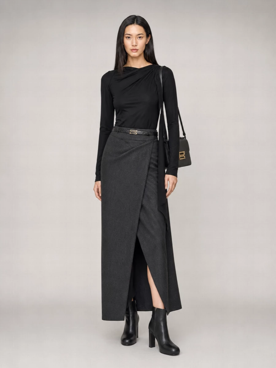 Victoria Beckham Wool Wide-Leg Trousers