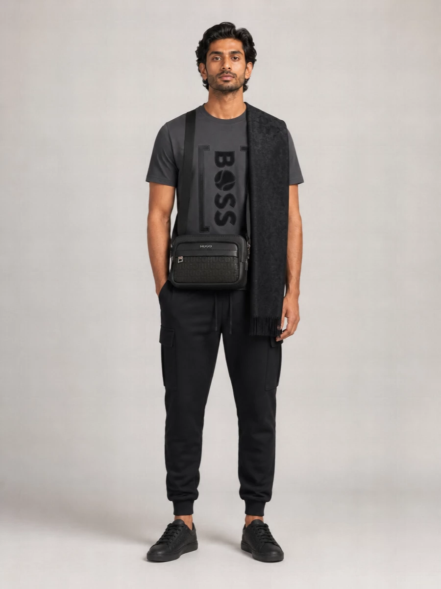 Boss Cotton Logo-Embroidered Regular-Fit T-Shirt