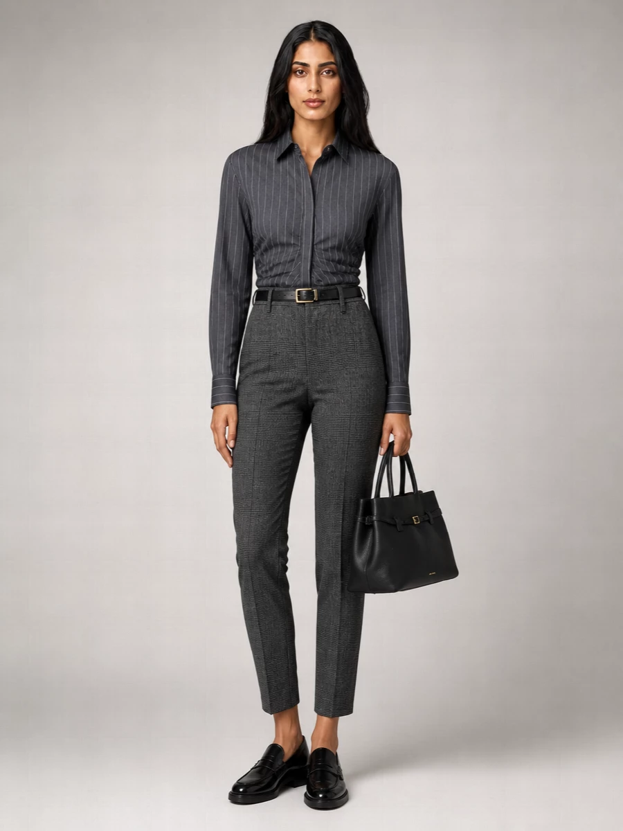 Pt Torino Embroidered Virgin Wool Blend Suit Trousers