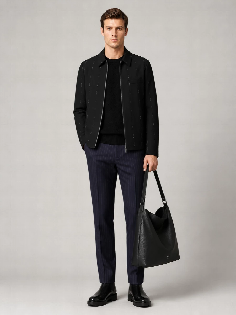 Givenchy Wool Logo-Print Shirt Jacket