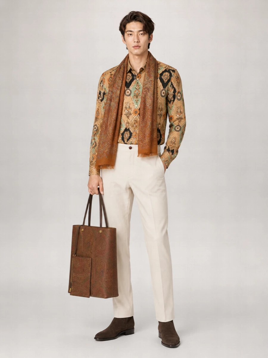 Etro Printed Modal Scarf