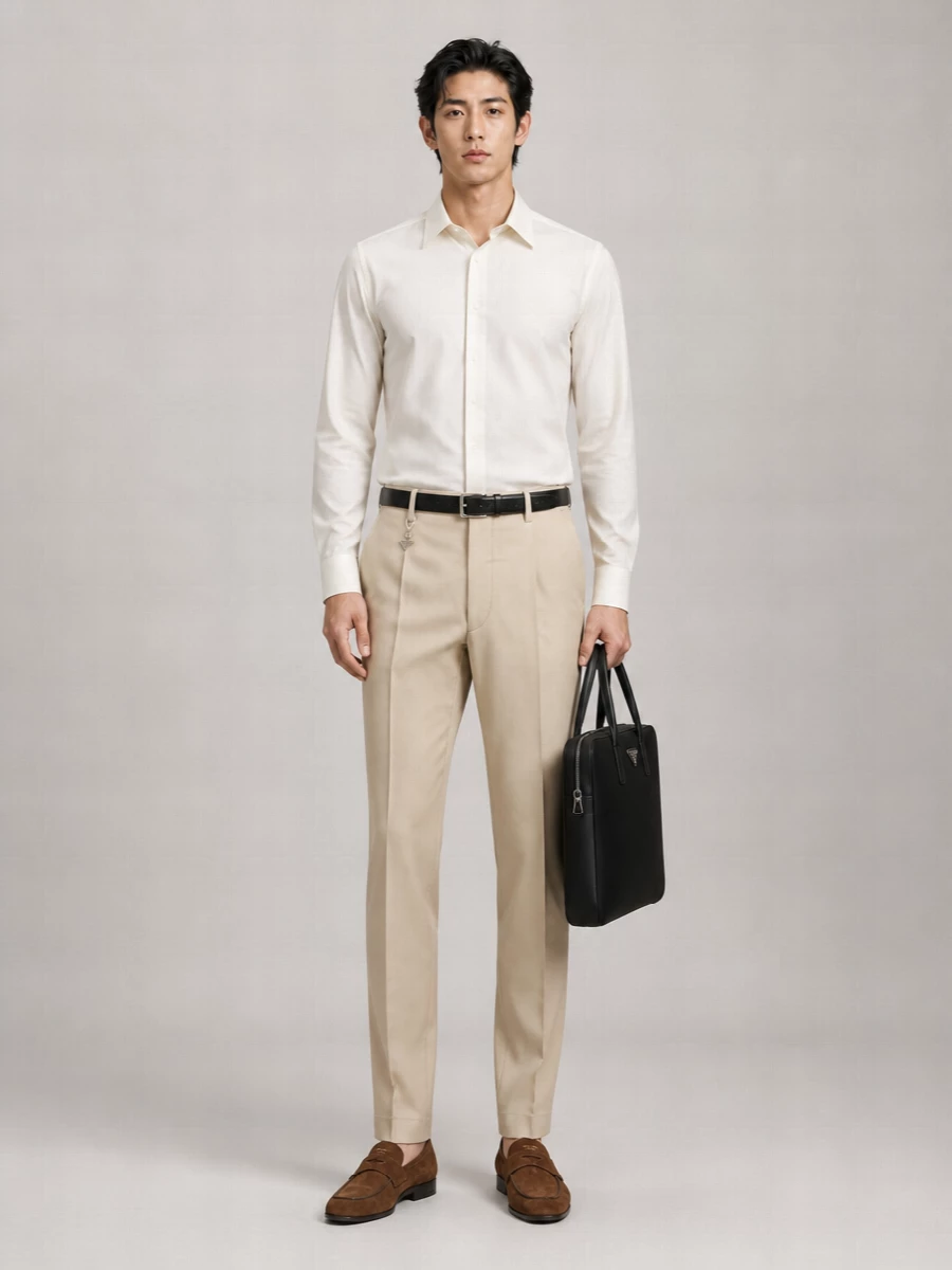 Prada Cotton Tailored Trousers