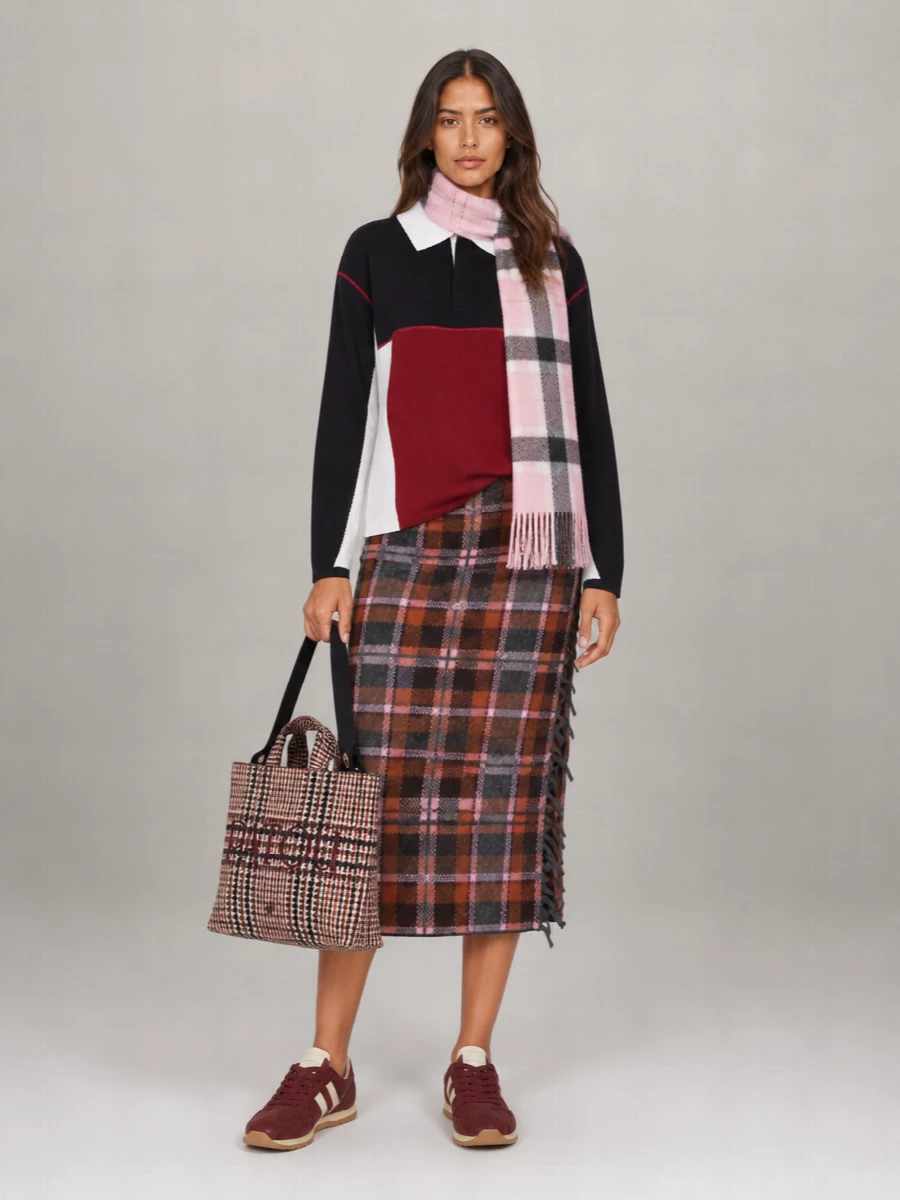 Guest In Residence Cashmere Color Block Jumper