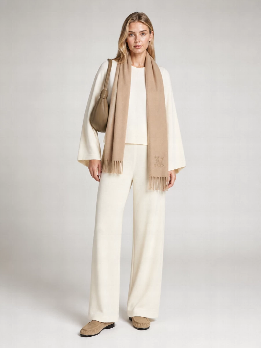 Max Mara Silk Blend Cropped Straight-Leg Sweatpants