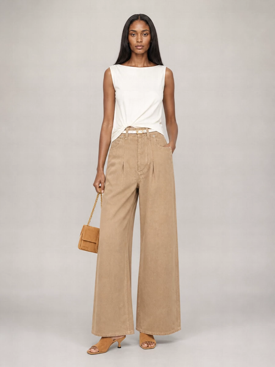 Jacquemus High-Rise Wide-Leg Trousers