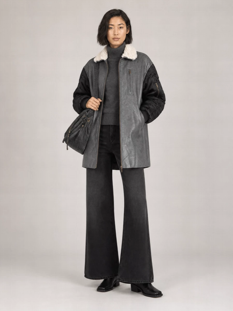 Isabel Marant Etoile Oversized Contrast Panel Jacket