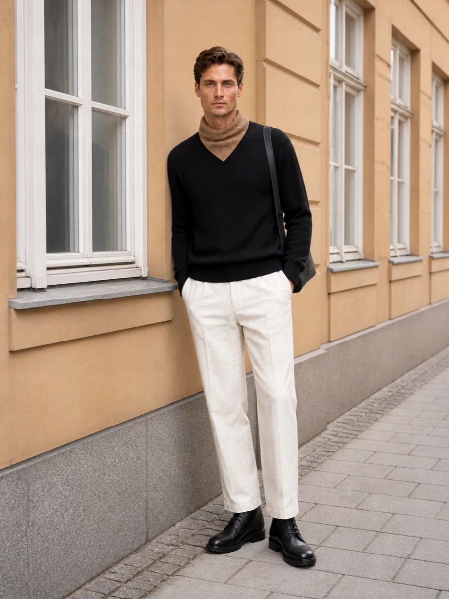 Studio nicholson sweater ann demeulemeester trousers