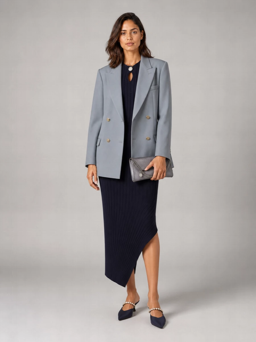 Stella Mccartney Wool Double Breasted Jacket