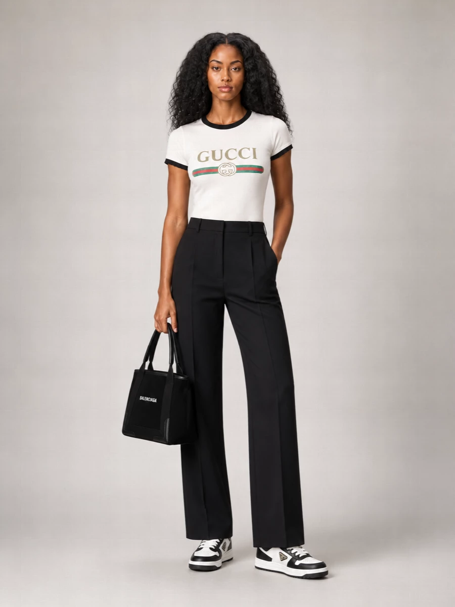 Prada Leather Low-Top Sneakers