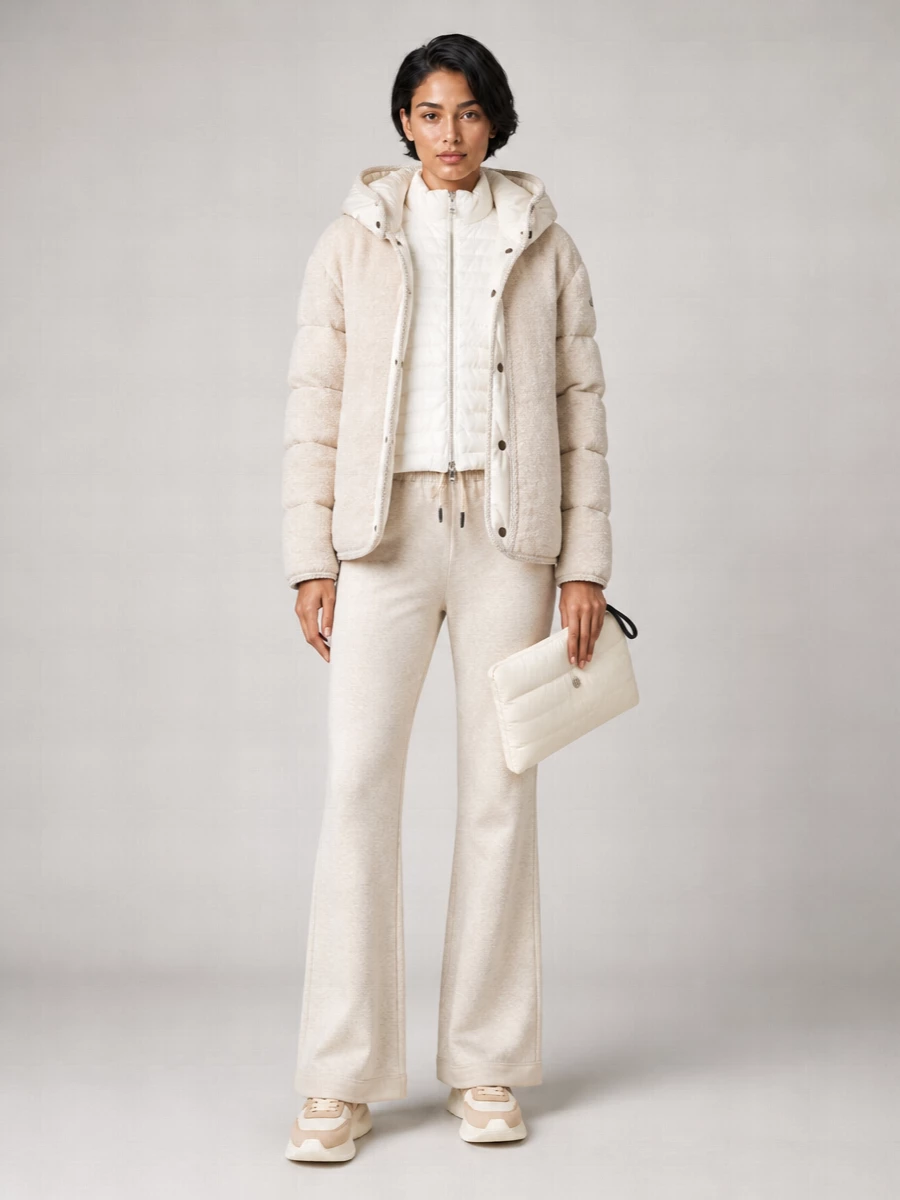 Moncler Ciboule Short Hooded Padded Teddy Jacket