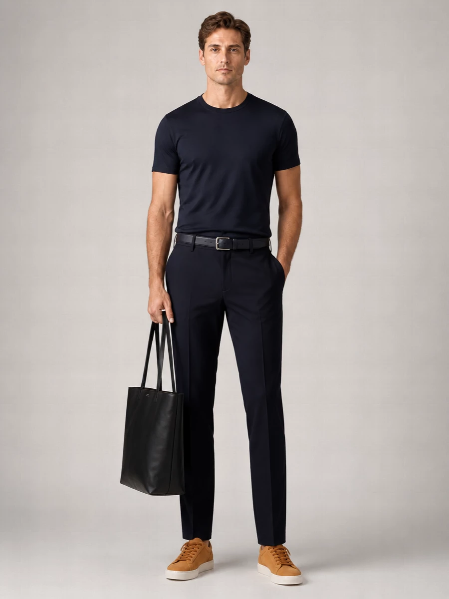 Boss Ribbed Cotton Crew-Neck T-Shirt