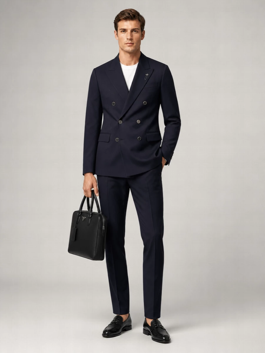 Lardini Wool Suit Jacket