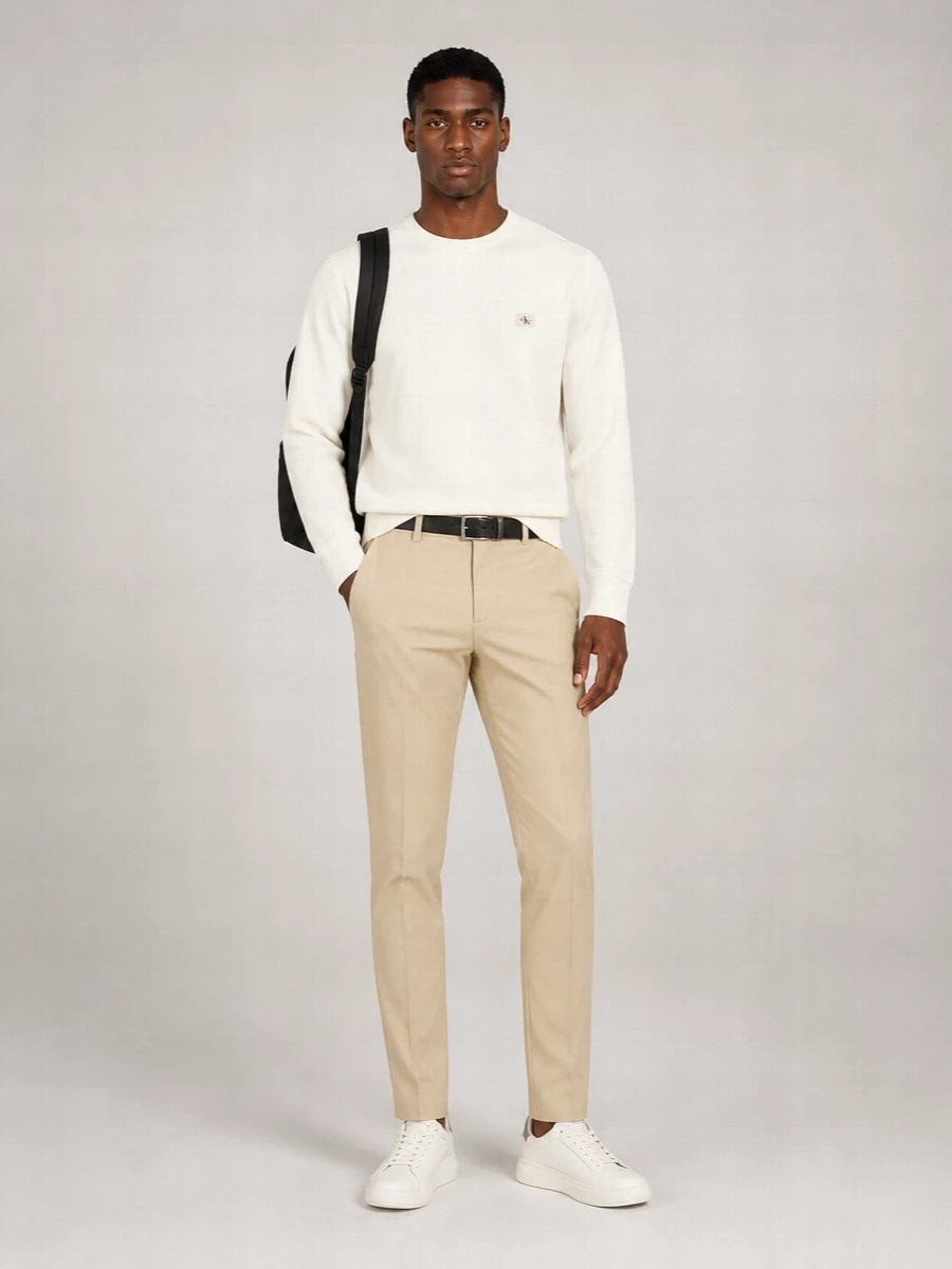 Calvin Klein Cotton Crew-Neck Sweatshirt
