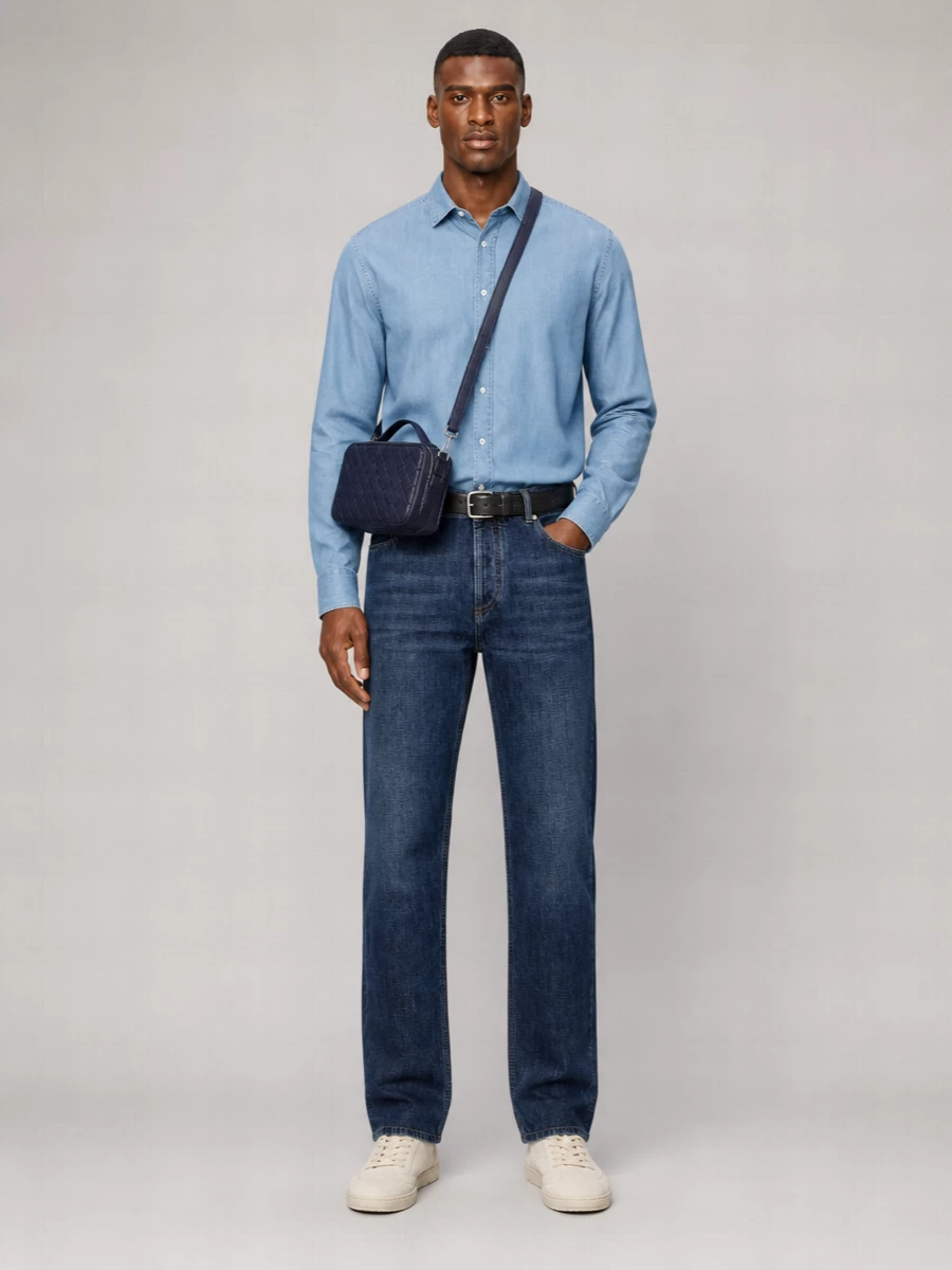 Brunello Cucinelli Denim Slim-Fit Mid-Rise Straight-Leg Jeans