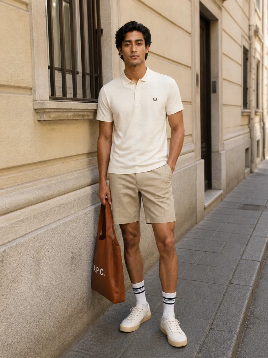 Fred perry polo polo ralph lauren chino outfit