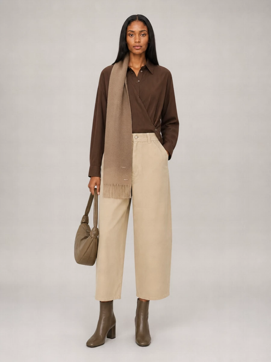 Lemaire Wide-Leg Cropped Trousers
