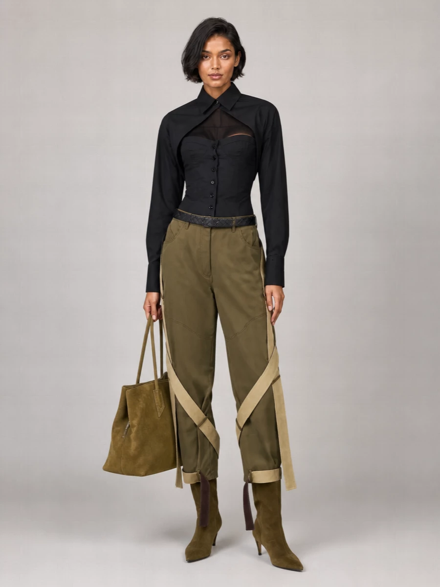 The Attico Cropped Trousers