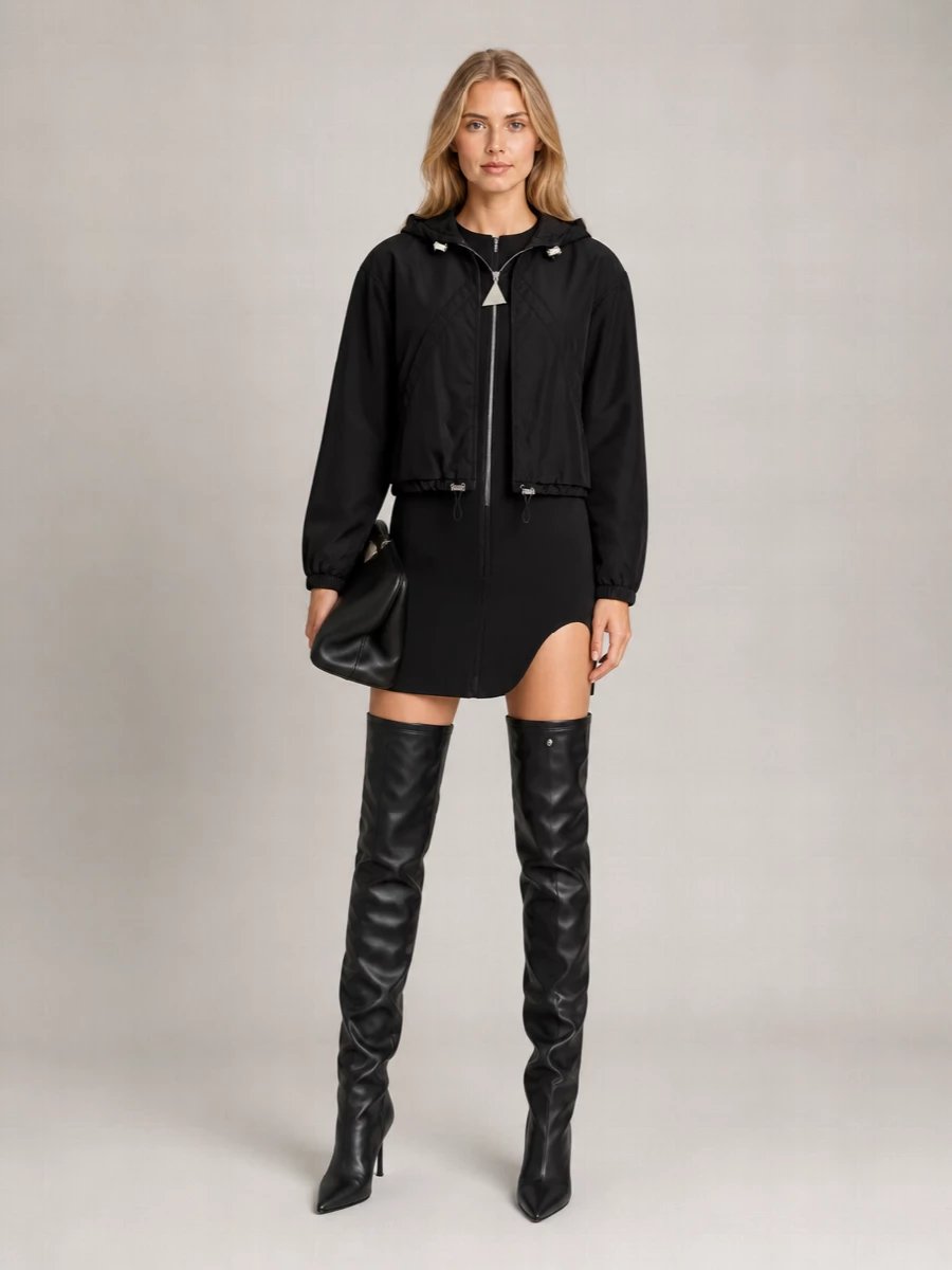 The Attico Hooded Bomber Jacket