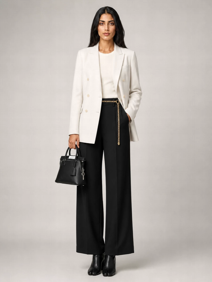 Maison Margiela Wool Double-Breasted Blazer