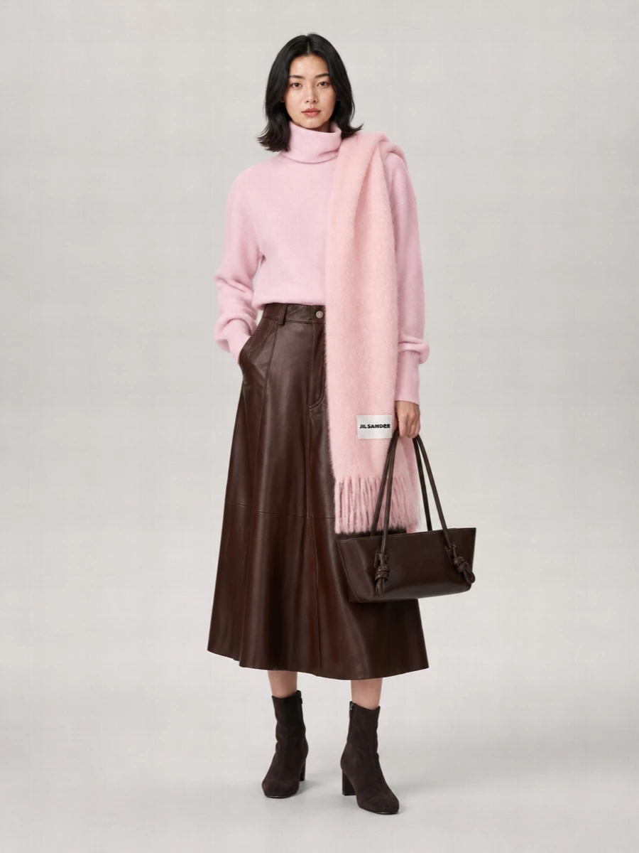 Haikure Virgin Wool Turtleneck Long-Sleeve Jumper