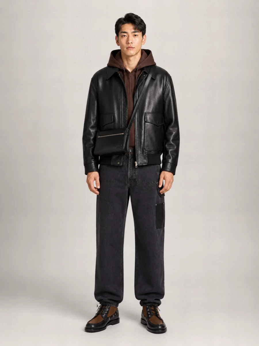 Loewe Calfskin Leather Ankle Boots