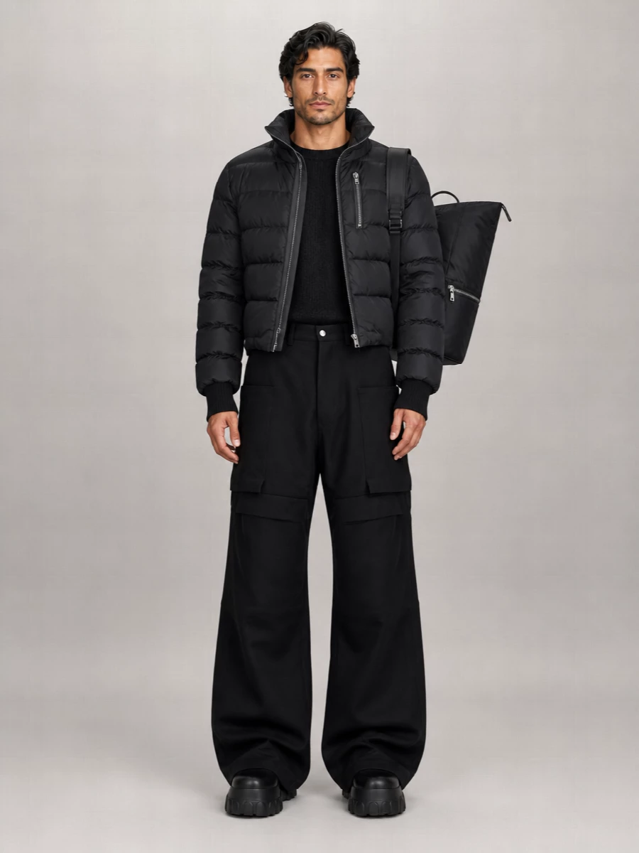 Rick Owens Hooded Quilted Puffer Jacket