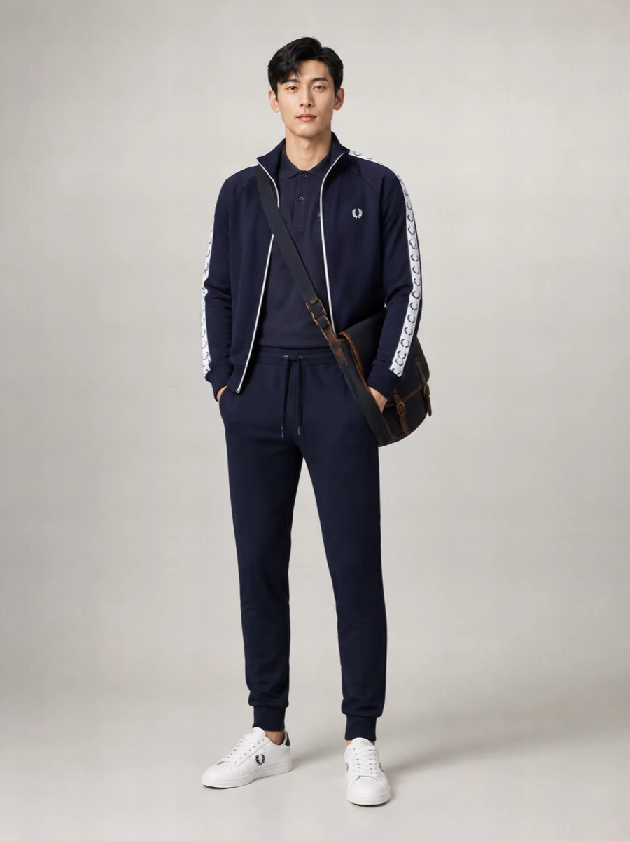 Fred Perry Logo Zip Track Jacket