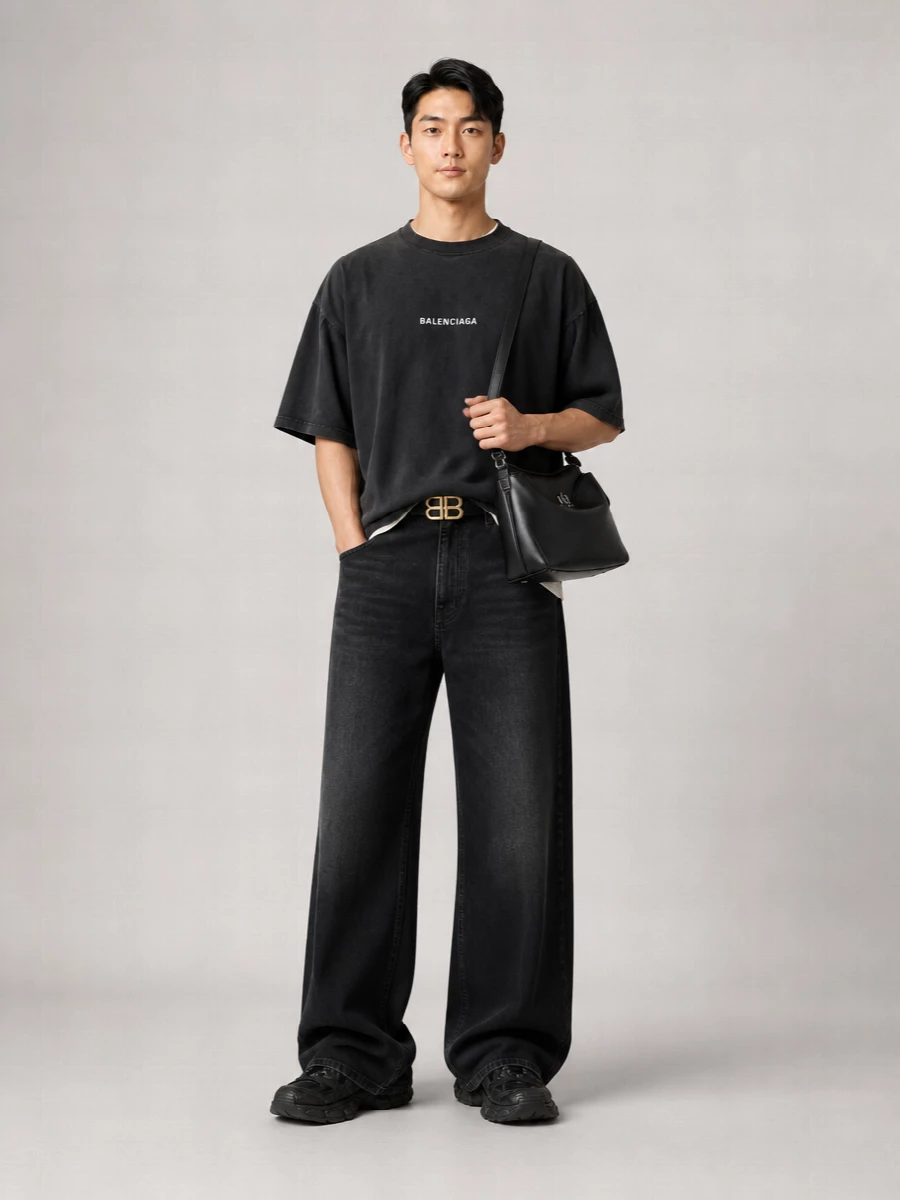 Balenciaga Cotton Regular-Fit Short-Sleeve T-Shirt