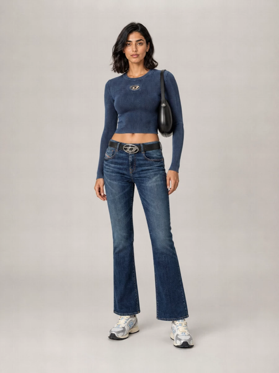 Diesel Denim Low-Rise Bootcut Flared Jeans