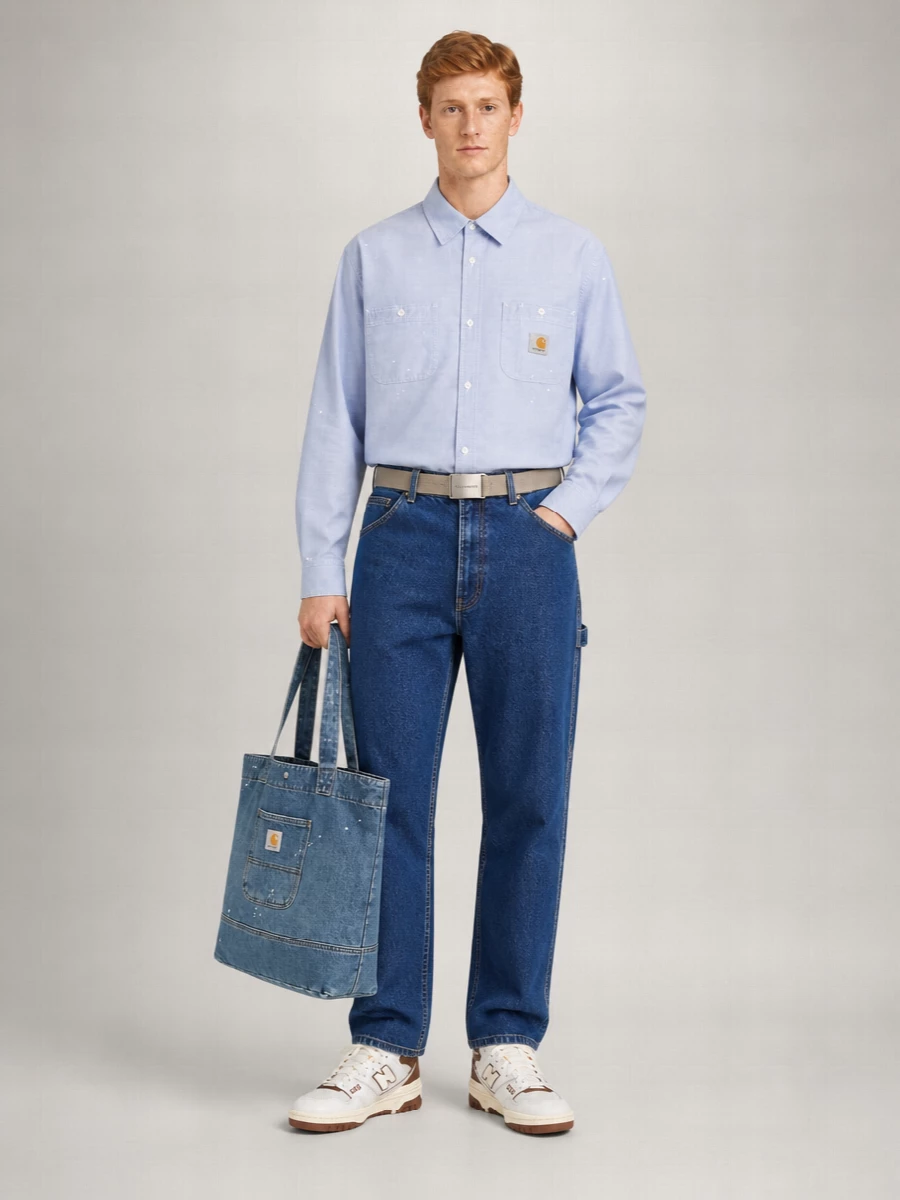 Carhartt Wip Denim Mid-Rise Straight-Leg Jeans