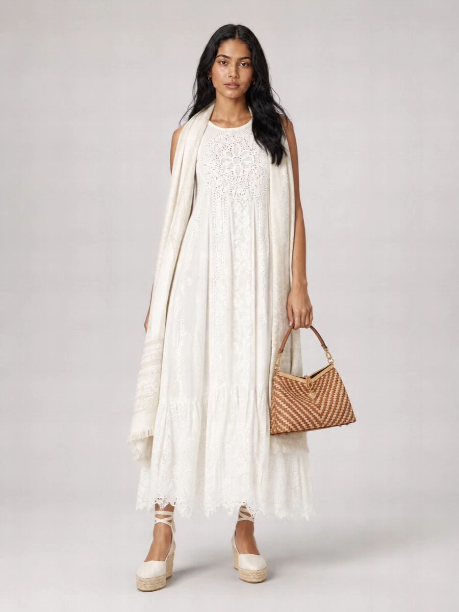 Loewe Paula's Ibiza Cotton Lace Beach Dress