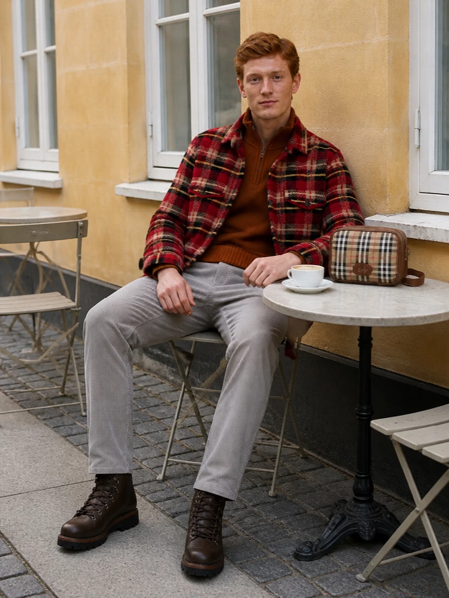 Guest in residence shirt jacket corduroy outfit