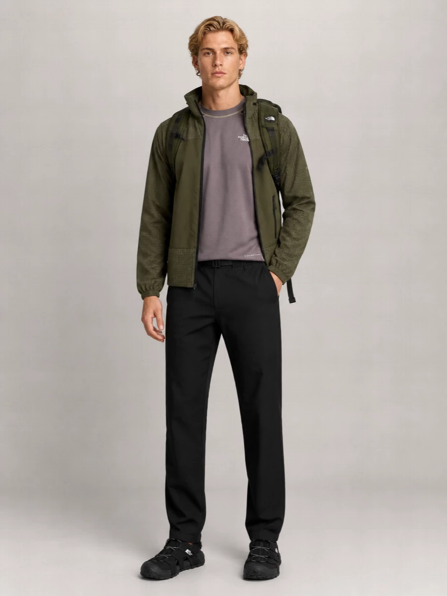 The North Face Hike Utility Anorak High Collar Cuffs Pockets