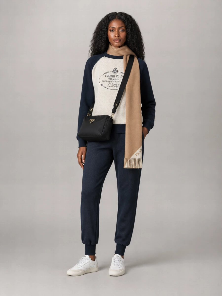 Prada Two-Tone Cotton Sweatshirt