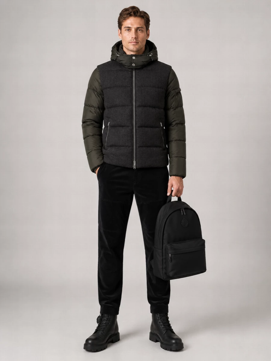 Moorer Cashmere Down Padded Coat