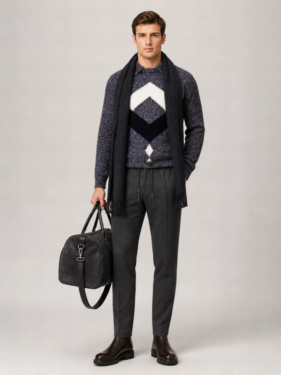 Giorgio Armani Alpaca And Virgin Wool Sweater