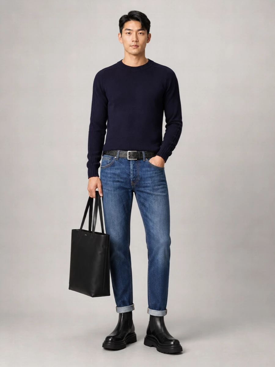 Dondup Regular-Fit Straight-Leg Trousers