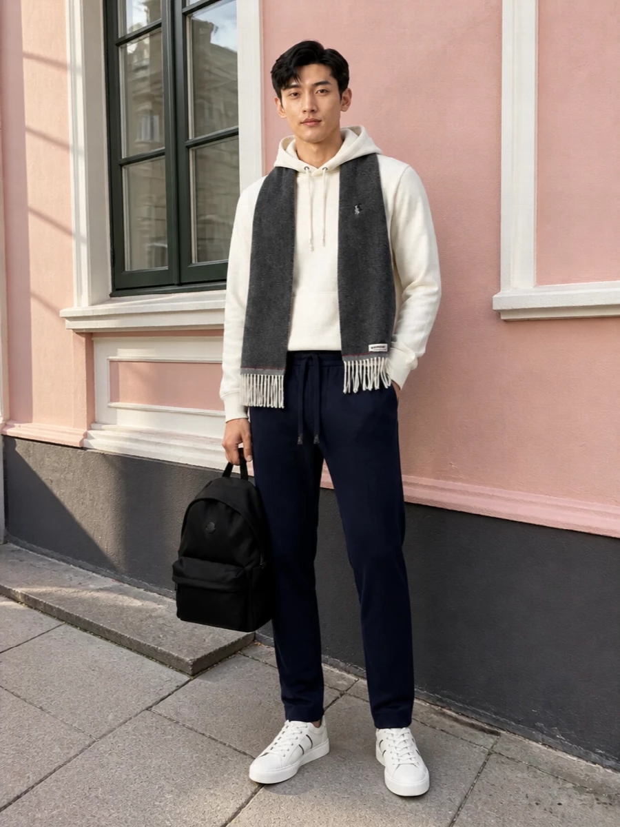 Polo hoodie brioni track pants hogan sneakers
