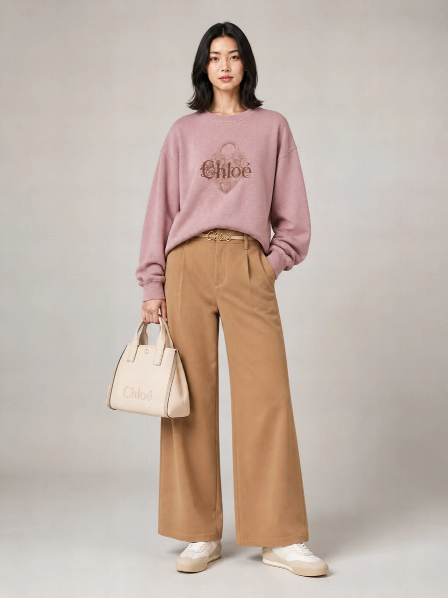 Chloé Chloé Carry Canvas Tote Bag