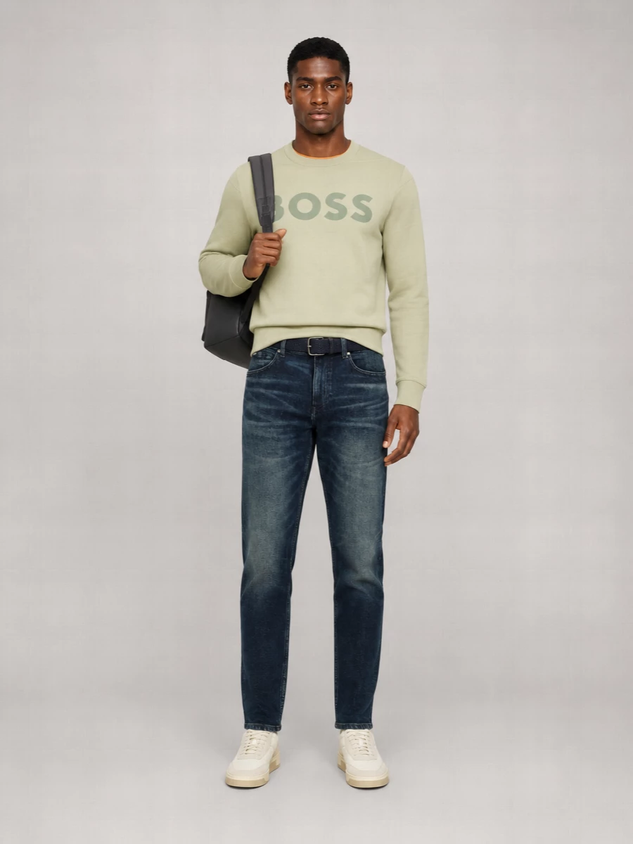 Boss Logo Print Sweatshirt